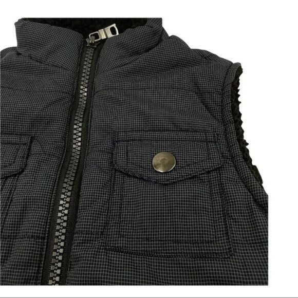 Sovereign Code Toddler Holloran Vest Navy Checked Black Trim Size 24M - Picture 3 of 12